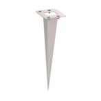 RVS grondspies - 18cm - Met montagemateriaal - Vierkant, Ophalen of Verzenden, Nieuw