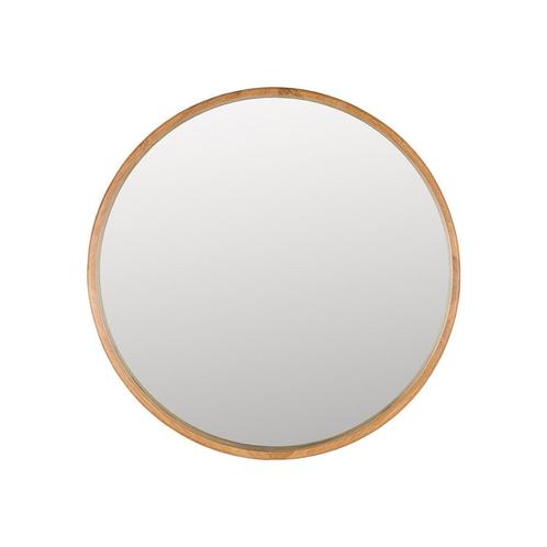 *WOONWINKEL* Dutchbone Caroun Ronde Spiegel Van Bamboe 60 Cm, Huis en Inrichting, Woonaccessoires | Spiegels, Nieuw, Verzenden