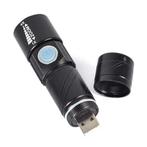 LED zaklamp oplaadbaar via USB - 9,5 cm, Ophalen of Verzenden, Nieuw