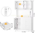 Keukenbuffetkast 180cm met LED, Lades en Stopcontact, Verzenden, Nieuw