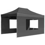Partytent inklapbaar met wanden 4,5x3 m aluminium antraciet, Verzenden, Nieuw, 2 meter of meer, Partytent