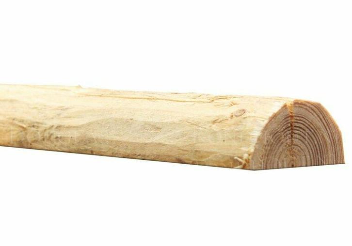 Douglas halfronde palen geschild | Doorsnede 3/5 cm, Leng..., Doe-het-zelf en Verbouw, Hout en Planken, Nieuw, Verzenden