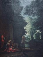 Scuola italiana (XIX-XX) - Scena bucolica, Antiek en Kunst