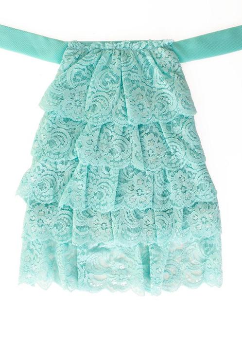Jabot Kanten Kraag Turquoise Blauw Lichtblauw Klassiek Victo, Kleding | Heren, Carnavalskleding en Feestkleding, Nieuw, Overige maten