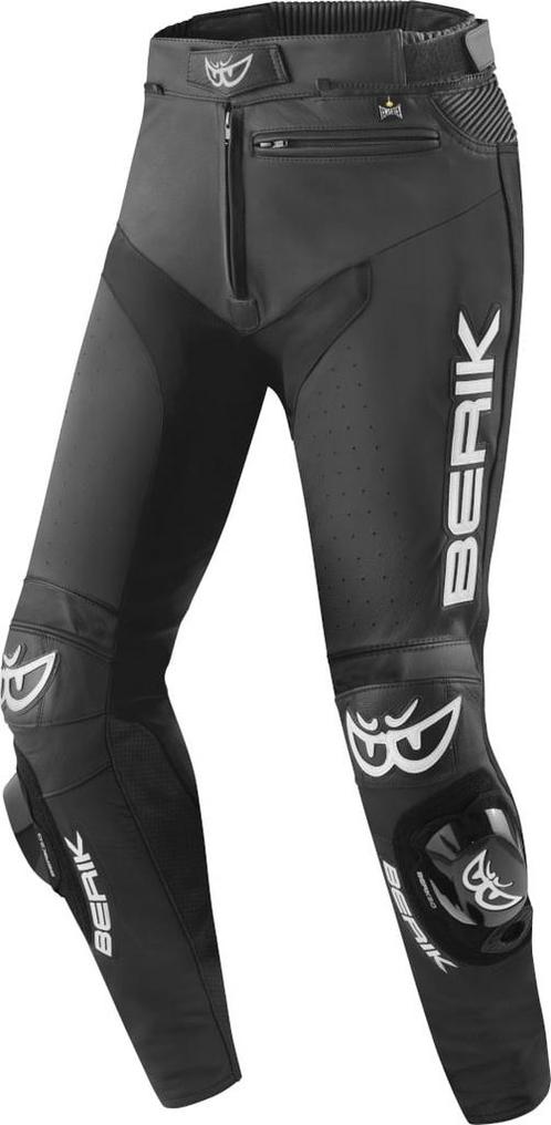 Berik Track Zwart Leren Motorbroek, Motoren, Kleding | Motorkleding, Heren, Nieuw met kaartje, Broek | leer, Verzenden
