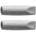 Gumdop Faber-Castell Grip 2001 grijs (2 stuks), Verzenden, Nieuw