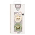 BIBS Colour 2 Pack - Ivory/Sage - Anatomisch Spenen Maat 2, Ophalen of Verzenden, Nieuw, Overige typen