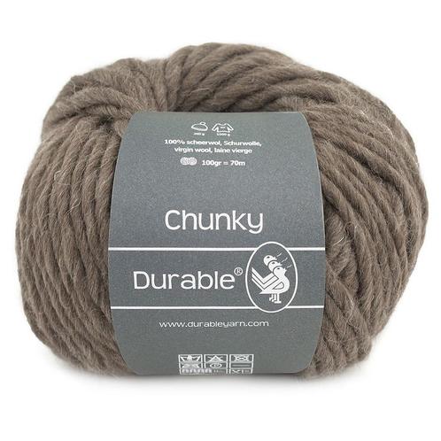 Durable Chunky - 2229 chocolate - 100% Scheerwol, Hobby en Vrije tijd, Breien en Haken, Ophalen of Verzenden
