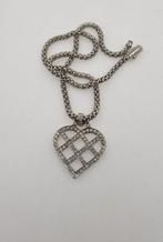 Ketting met hanger - 18 karaat Witgoud Diamant  (Natuurlijk), Sieraden, Tassen en Uiterlijk, Antieke sieraden