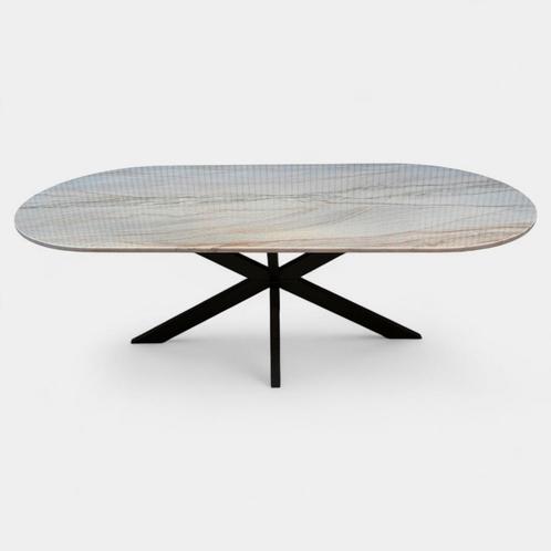 Mediterraneo Eetkametafel  Plat Ovaal (100x220 cm), Huis en Inrichting, Tafels | Eettafels