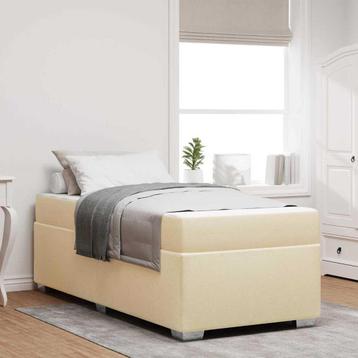 vidaXL Bedframe Crème 90 x 190 cm Stof beschikbaar voor biedingen