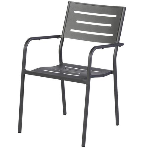 Hawaii - Tuinstoel - Antraciet - Aluminium - Exotan, Tuin en Terras, Tuinstoelen, Nieuw, Verzenden