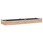 Plantenbak verhoogd met voering 240x60x25 cm massief vure..., Huis en Inrichting, Verzenden, Nieuw