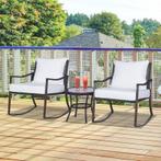 TRUUSK Tuinset Schommelstoelenset 3-delige Zitgroep Met Kuss, Verzenden, Nieuw