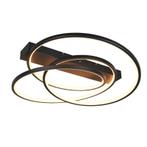 Zwarte plafonnière design, Teodore, 34W, white switch LED,, Ophalen of Verzenden, Nieuw, Metaal, Design