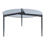 Salontafel Ulökantaa Ø80x40 cm grijs [en.casa], Huis en Inrichting, Tafels | Salontafels, Verzenden, Nieuw