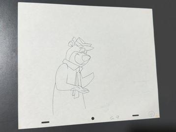 Hanna-Barbera - Originele animatietekening van Yogi Bear - beschikbaar voor biedingen