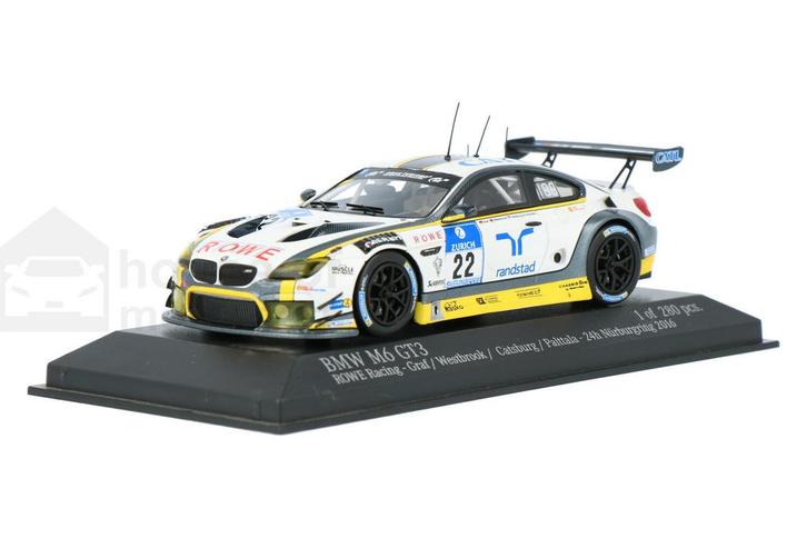BMW M6 GT3 437162622 Minichamps  Modelauto 1:43 2016  Klaus, Hobby en Vrije tijd, Modelauto's | 1:43, Verzenden