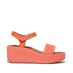 -0% FitFlop  FitFlop Platfforms woven wedge ankle-strap sand, Kleding | Dames, Schoenen, Verzenden, Nieuw, Roze