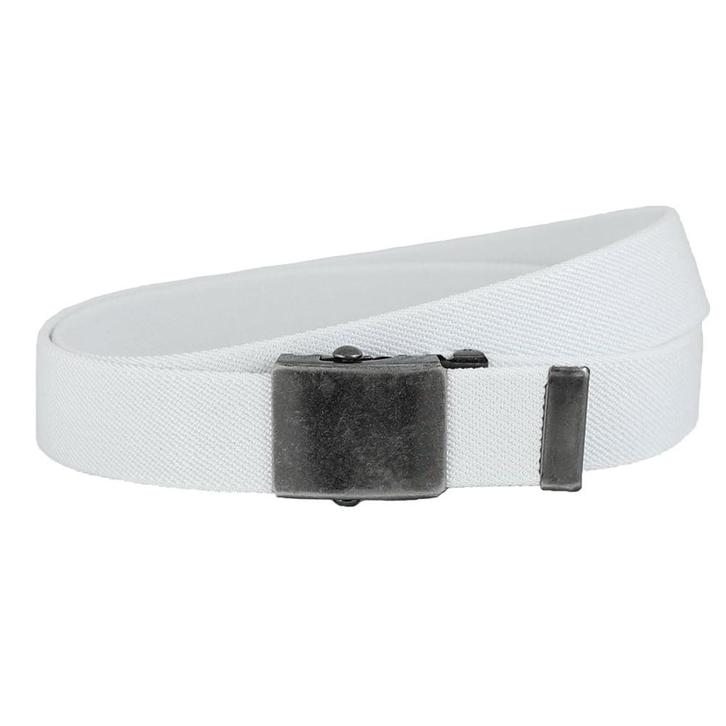 Landley Canvas Riem Schuifgesp Koppelriem - Wit - 105, Kleding | Heren, Riemen en Ceinturen, Wit, Nieuw, Verzenden