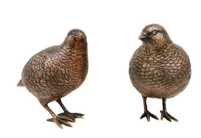 Beeldje - Quail - Brons, Antiek en Kunst, Curiosa en Brocante