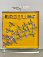 Breitling - 19 Flieger - Reclamebord - Aluminium, Leder,, Verzamelen, Luchtvaart en Vliegtuigspotten, Nieuw