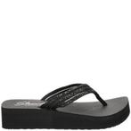 Skechers Vinyasa slippers voor dames in het Zwart, Slippers, Skechers, Verzenden, Zwart