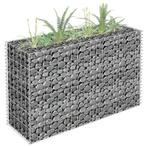 vidaXL Gabion plantenbak verhoogd 90x30x60 cm gegalvaniseerd, Verzenden, Nieuw, Metaal, 60 tot 100 cm