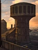 Hans Vos - Water tower in the evening, Charleroi 2008