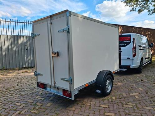 DEMO-actie !! Gesloten aanhangwagen 250x130x150cm ongeremd, Auto diversen, Aanhangers en Bagagewagens, Nieuw, Ophalen