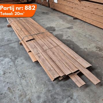 Partij 882 Thermo Fraké Channelsiding 2300-4900x140x18mm beschikbaar voor biedingen