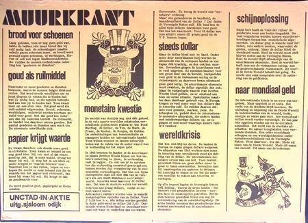 Muurkrant over globale economie op poster (lijst optie), Verzamelen, Posters, Nieuw, Overige onderwerpen, Met lijst, Verzenden