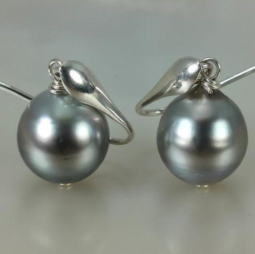 Oorbellen Zilver Parel - Tahiti DR Ø 13x14 mm, Sieraden, Tassen en Uiterlijk, Oorbellen