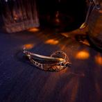 Vintage gouden fantasiebroche, Ophalen of Verzenden, Gebruikt, Overige kleuren, Goud