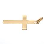 Gouden hanger van het kruis (kruis met gravures), Overige merken, Goud, Gebruikt, Ophalen of Verzenden