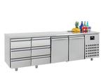 RVS Koelwerkbank | 2 deuren | 6 laden | 2330x700x850 mm, Verzenden, Nieuw in verpakking