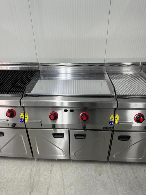 Gas grilplaat - 14,5 kW - Glad, Zakelijke goederen, Horeca | Keukenapparatuur, Nieuw in verpakking, Fornuis, Frituur en Grillen