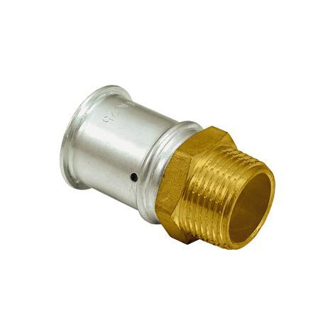 MultiTubo Persfitting metaal messing 25 x 22mm CU, Doe-het-zelf en Verbouw, Buizen en Afvoer, Ophalen of Verzenden