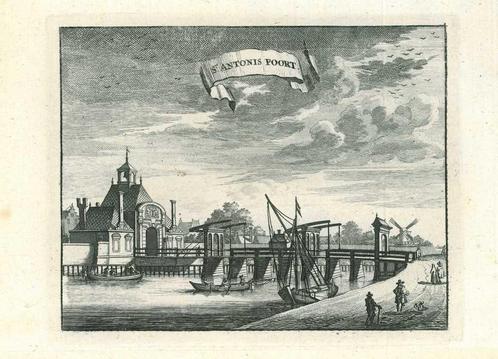 Zicht op Amsterdam, Antiek en Kunst, Kunst | Etsen en Gravures