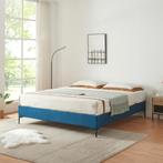 Tweepersoonsbed Lilla met bedbodem 180x200 cm blauw [en.casa, Huis en Inrichting, Verzenden, Nieuw