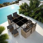 Wicker zitgroep Bilbao 4+4+1 met beschermhoes - natuur, Tuin en Terras, Verzenden, Nieuw