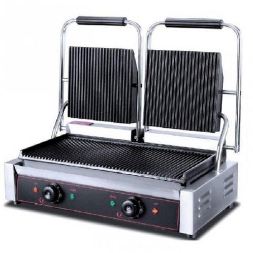 Q-Gastro Contactgrill (ribbel) 230V (Nieuw!!), Zakelijke goederen, Horeca | Keukenapparatuur, Ophalen of Verzenden