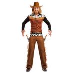Cowboy Kostuum Bruin Heren, Kleding | Heren, Carnavalskleding en Feestkleding, Nieuw, Verzenden
