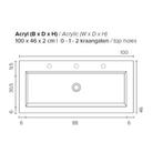 Badkamermeubel Boss & Wessing Pepper Acryl Wastafel Incl, Ophalen of Verzenden, Nieuw