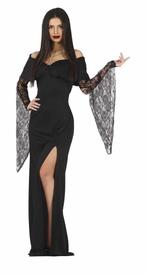 Gothic Halloween Kostuum Dames Zwart, Nieuw, Verzenden