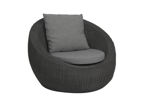 Stern Anny Loungestoel rotan - Grijs, Tuin en Terras, Tuinsets en Loungesets, Ophalen of Verzenden