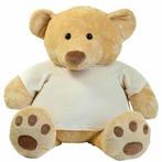 Grote lichtbruine teddybeer Honey 86 cm - Knuffel beren, Nieuw, Verzenden