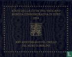 Vaticaan 2 euro 2014 (folder) 25e verjaardag van de val..., Verzenden, Losse munt