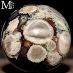 Eerste Kwaliteitskeuze Zwart / blauw agaat bloembol -