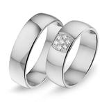 Actie trouwringen in 8/14/18 karaat witgoud per paar vanaf, Sieraden, Tassen en Uiterlijk, Ringen, Verzenden, Nieuw